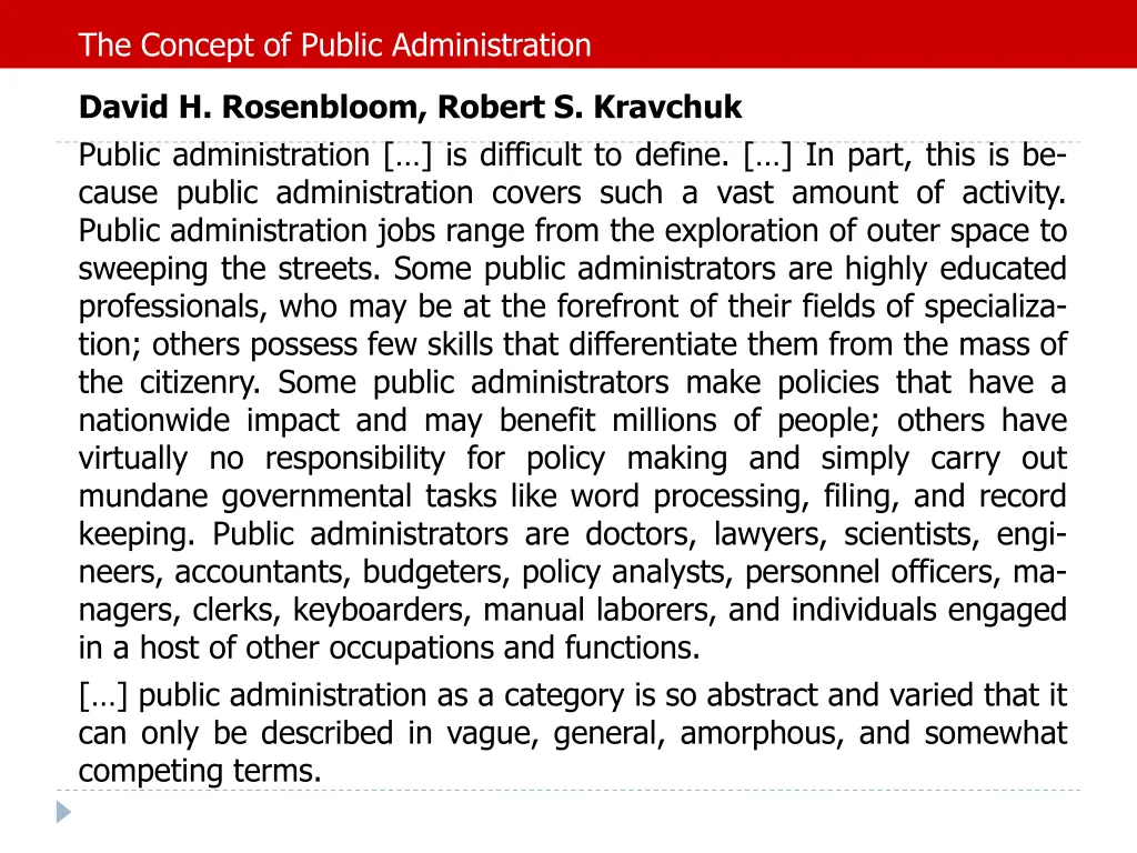 the concept of public administration 2