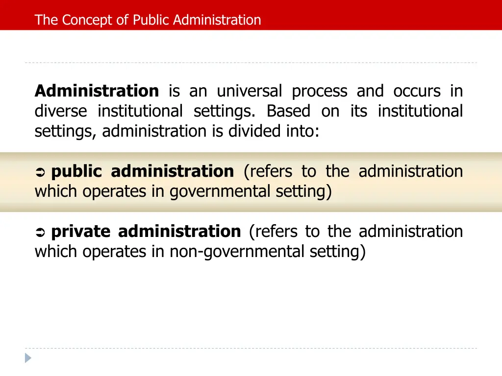 the concept of public administration 3
