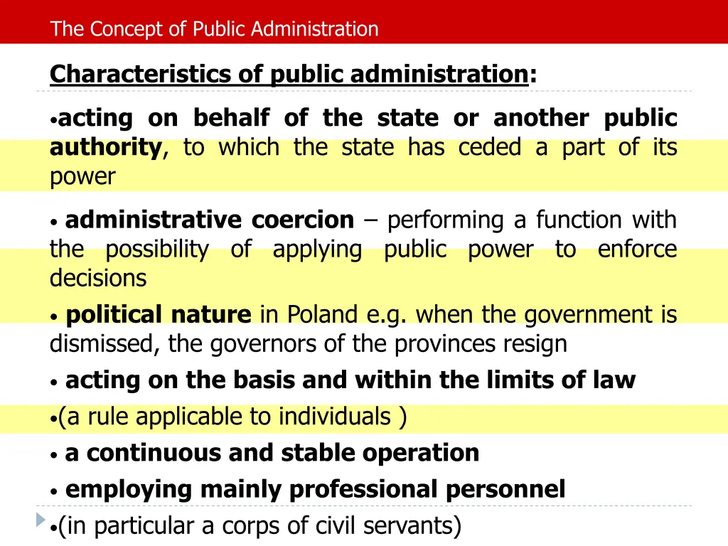 the concept of public administration 7