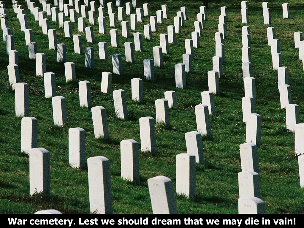 war cemetery lest we should dream that