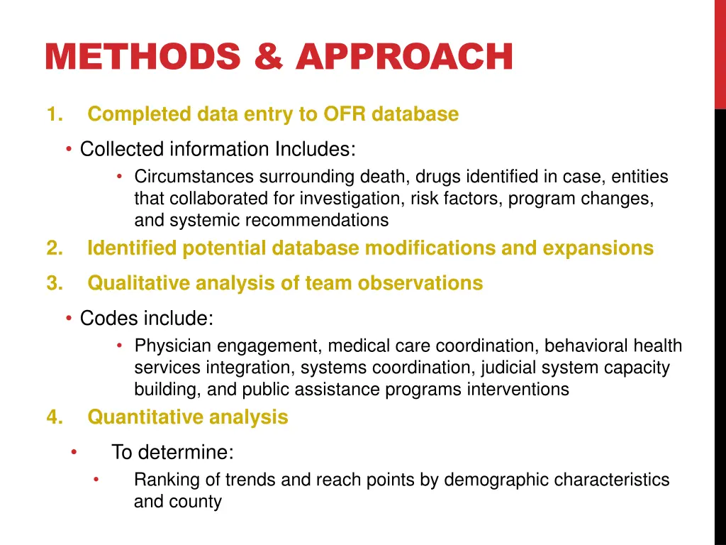 methods approach