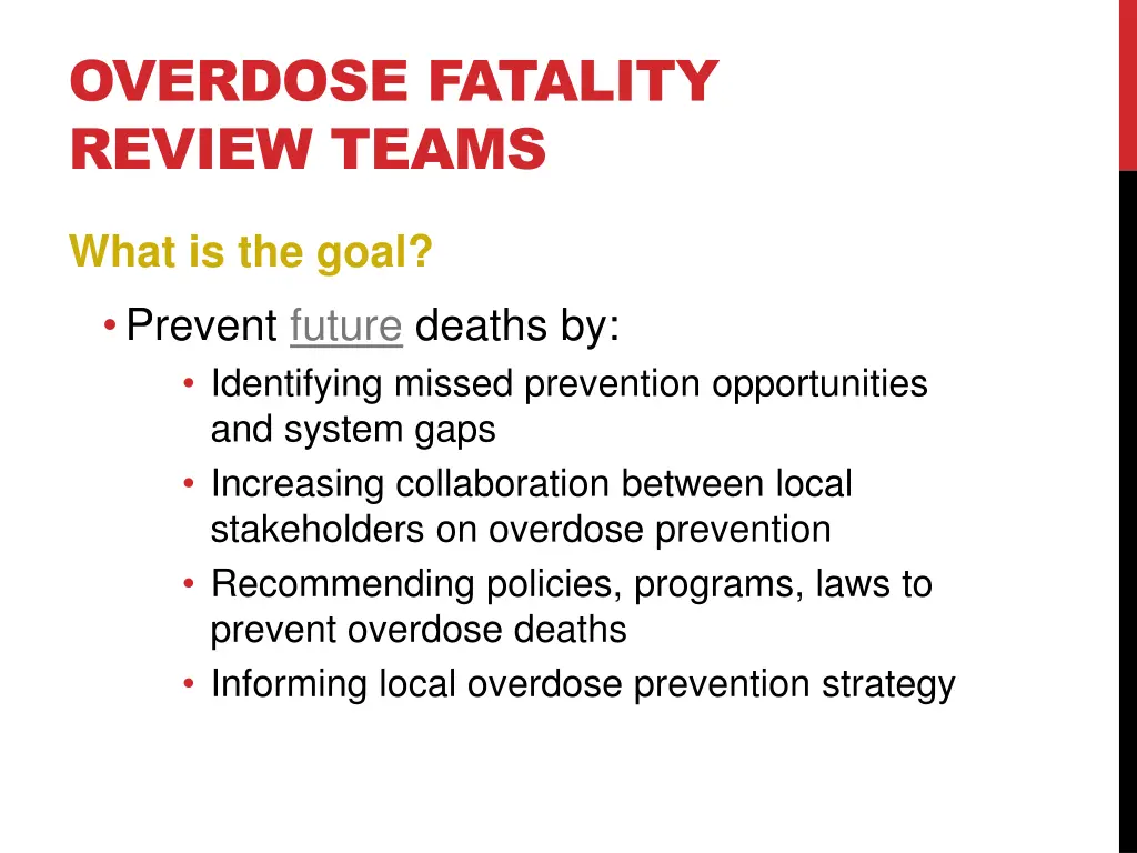 overdose fatality review teams 1