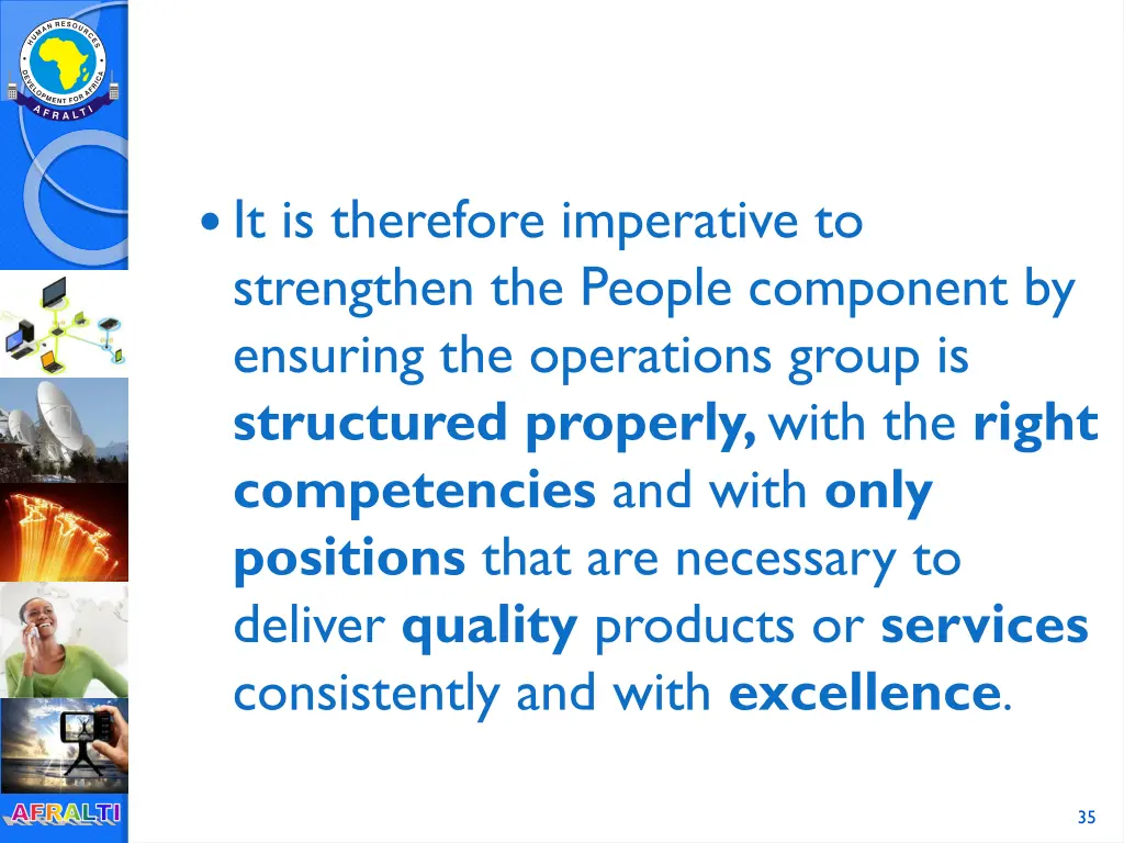it is therefore imperative to strengthen