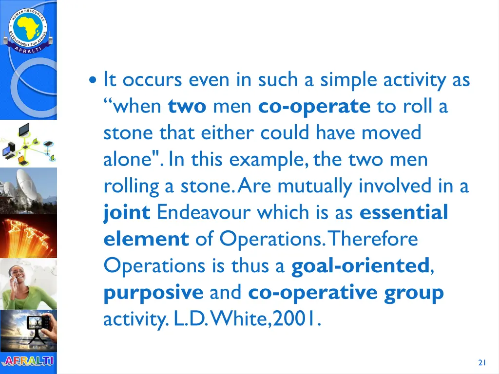 it occurs even in such a simple activity as when