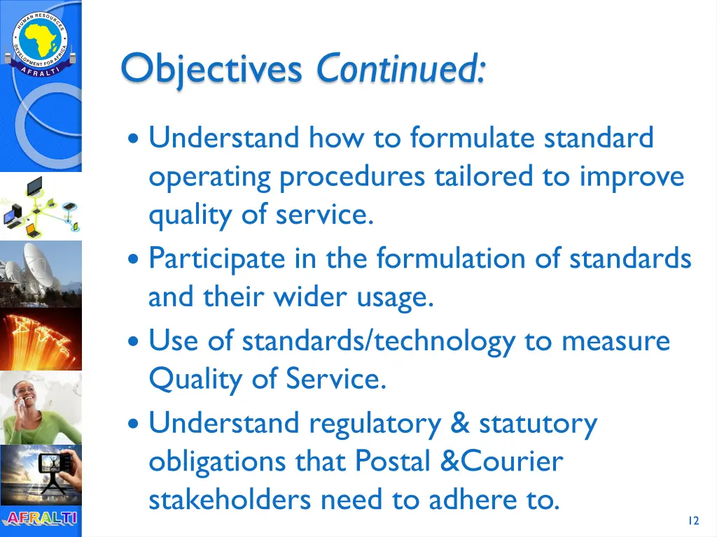 objectives continued
