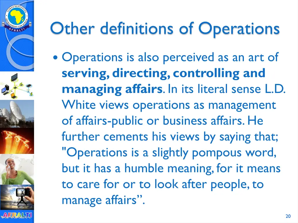other definitions of operations