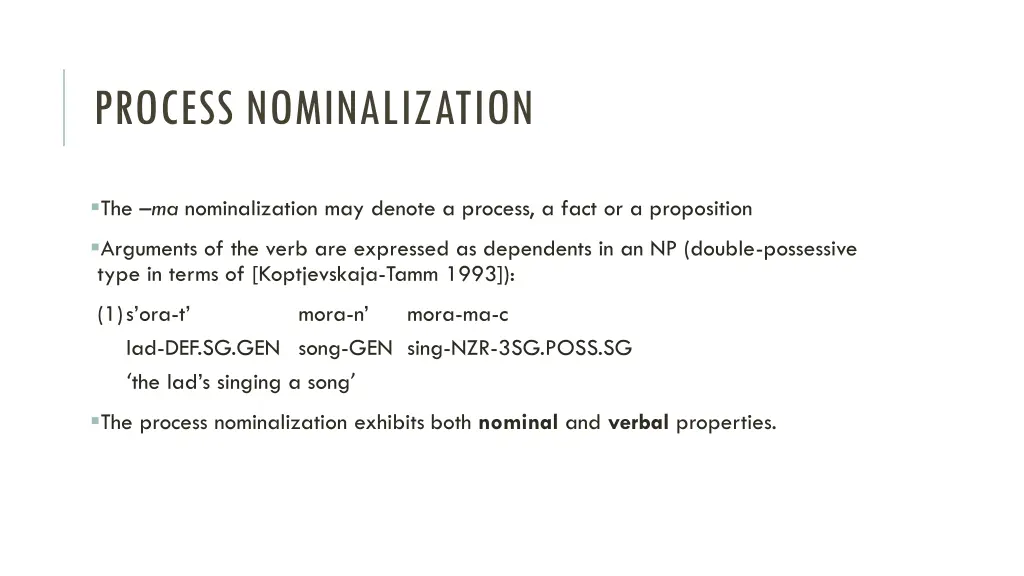 process nominalization