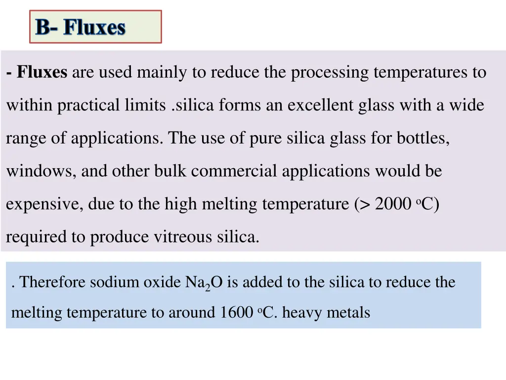 b fluxes