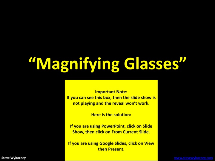magnifying glasses