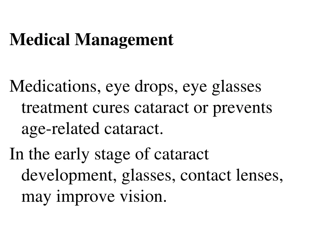 medical management