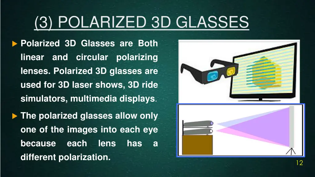 3 polarized 3d glasses