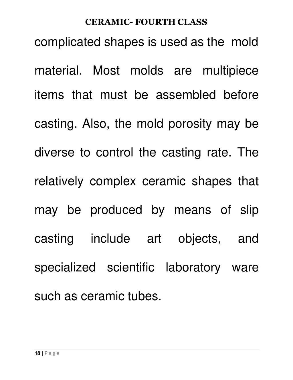 ceramic fourth class 16