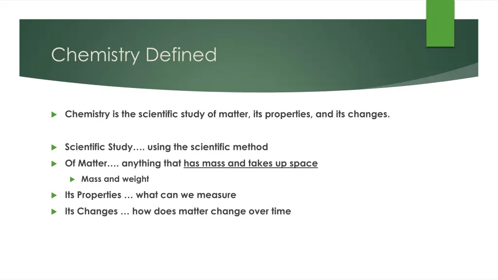 chemistry defined