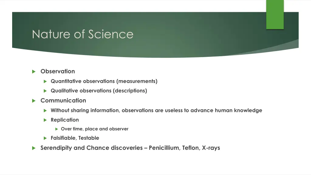 nature of science