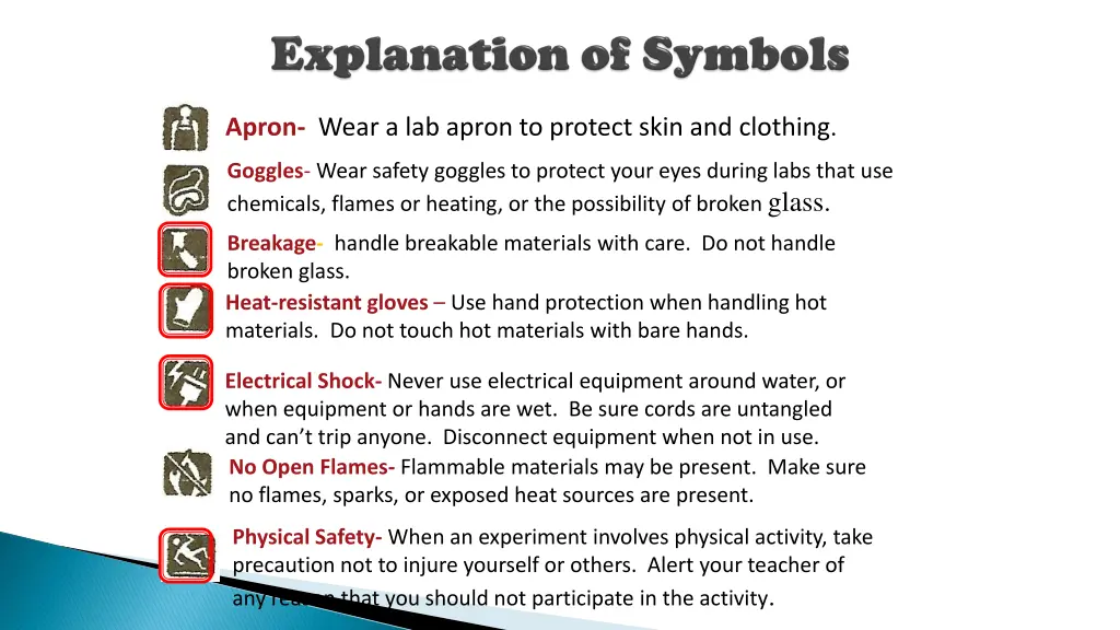apron wear a lab apron to protect skin