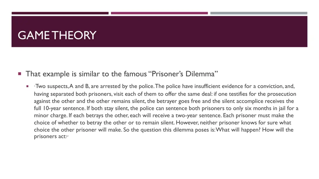 game theory