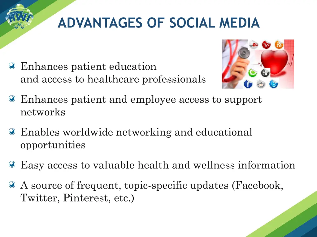 advantages of social media