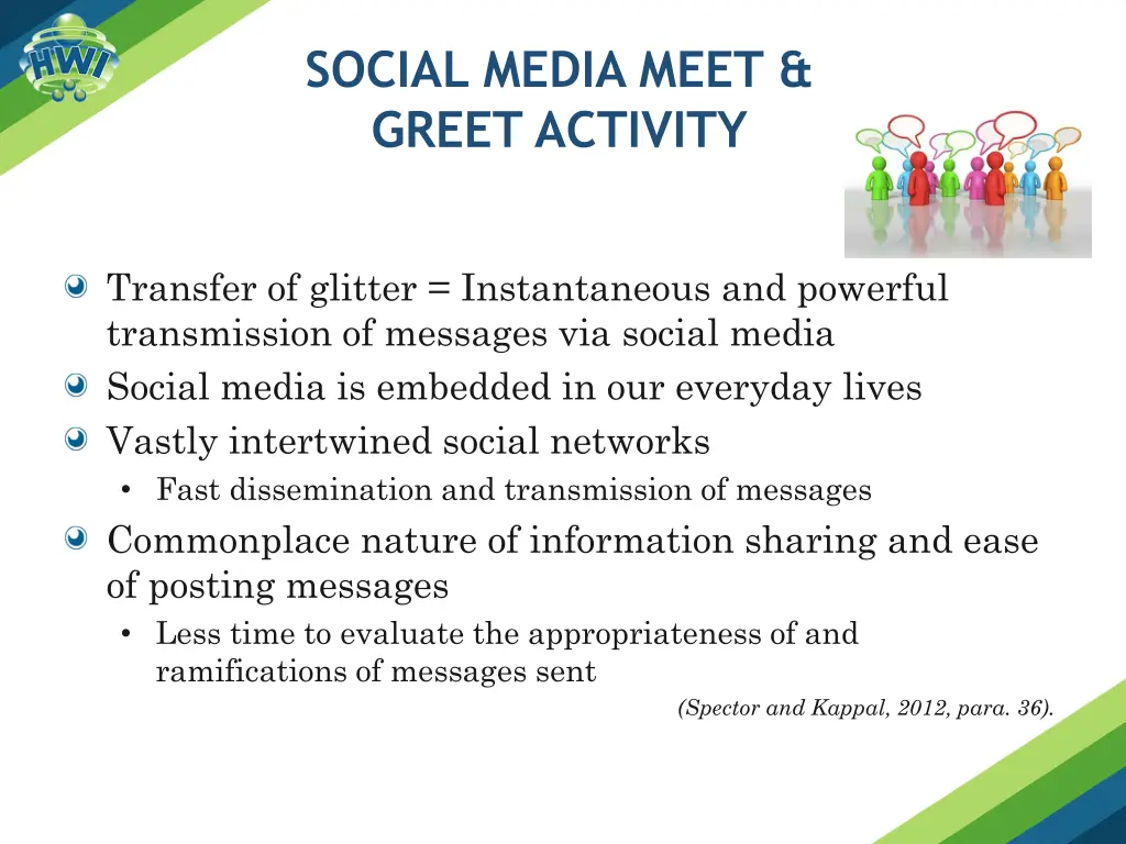 social media meet greet activity