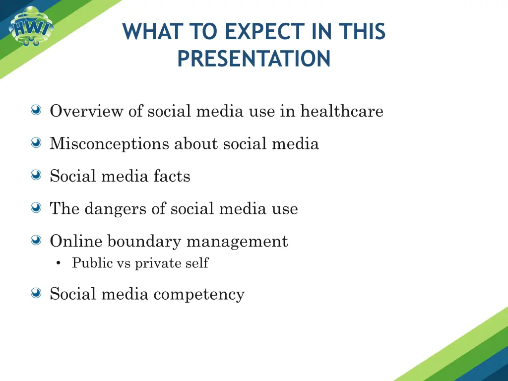what to expect in this presentation