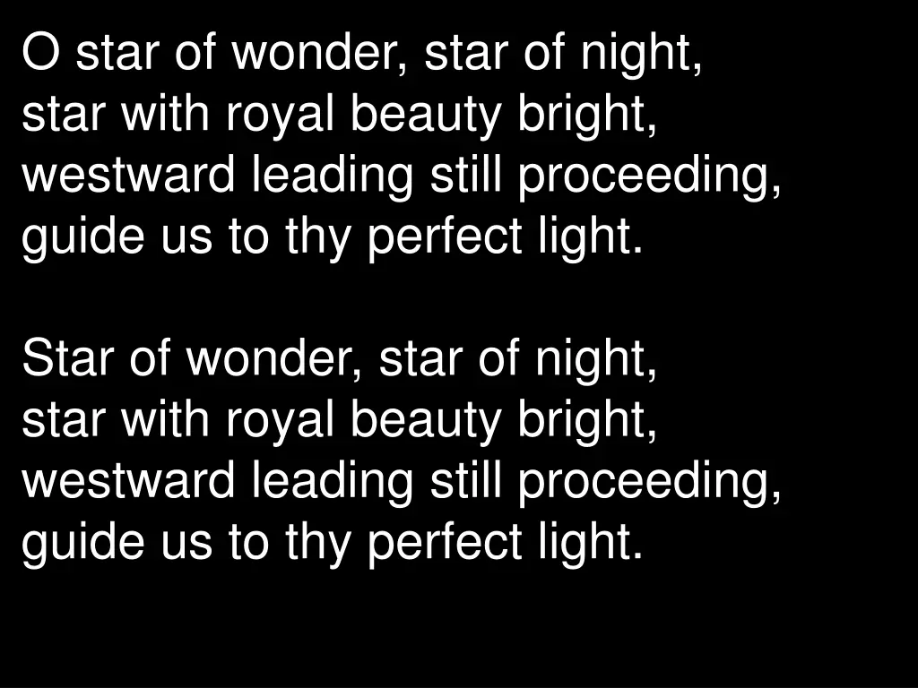 o star of wonder star of night star with royal 1