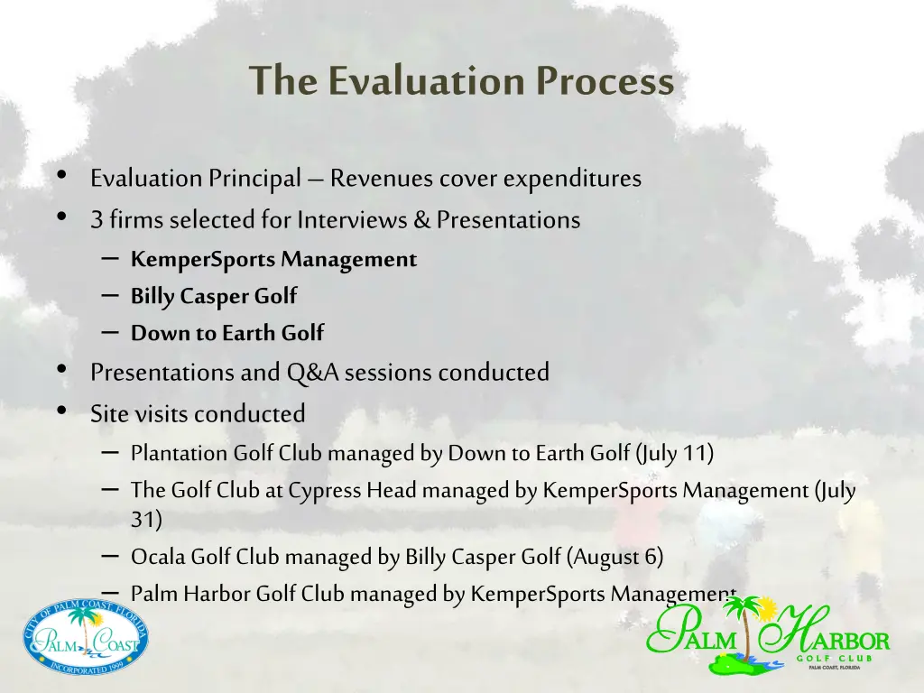 the evaluation process 1