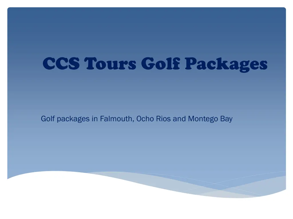 ccs tours golf packages