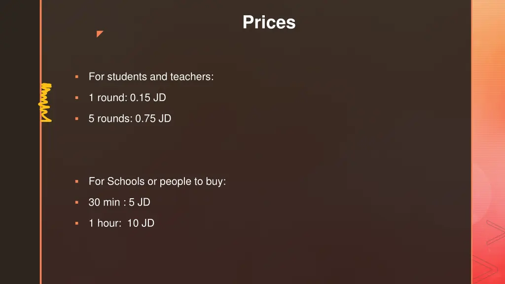 prices