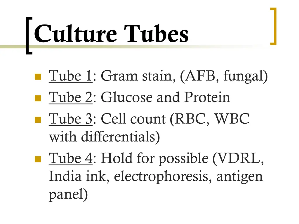 culture tubes