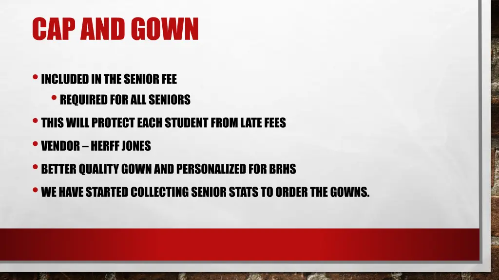 cap and gown