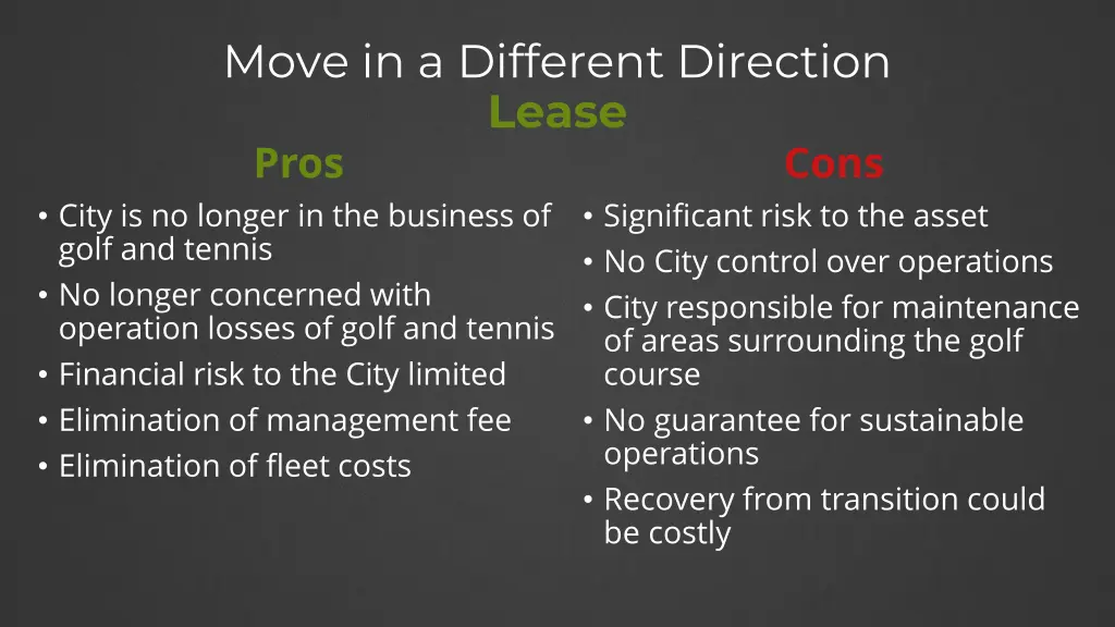 move in a different direction lease pros city