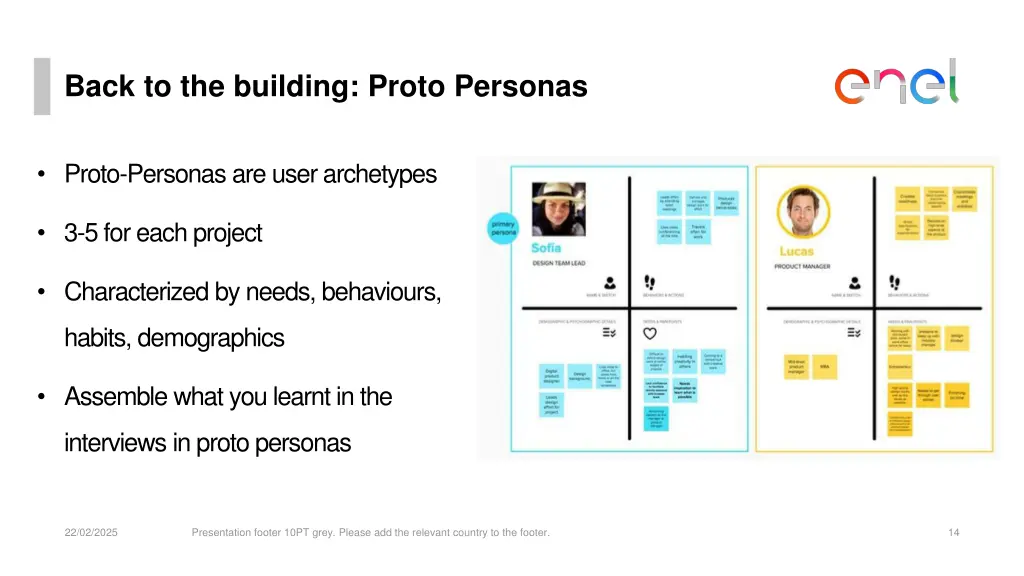 back to the building proto personas