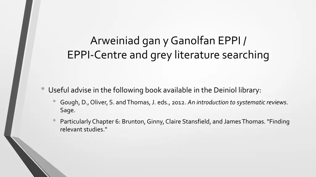 arweiniad gan y ganolfan eppi eppi centre