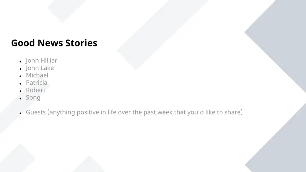 good news stories