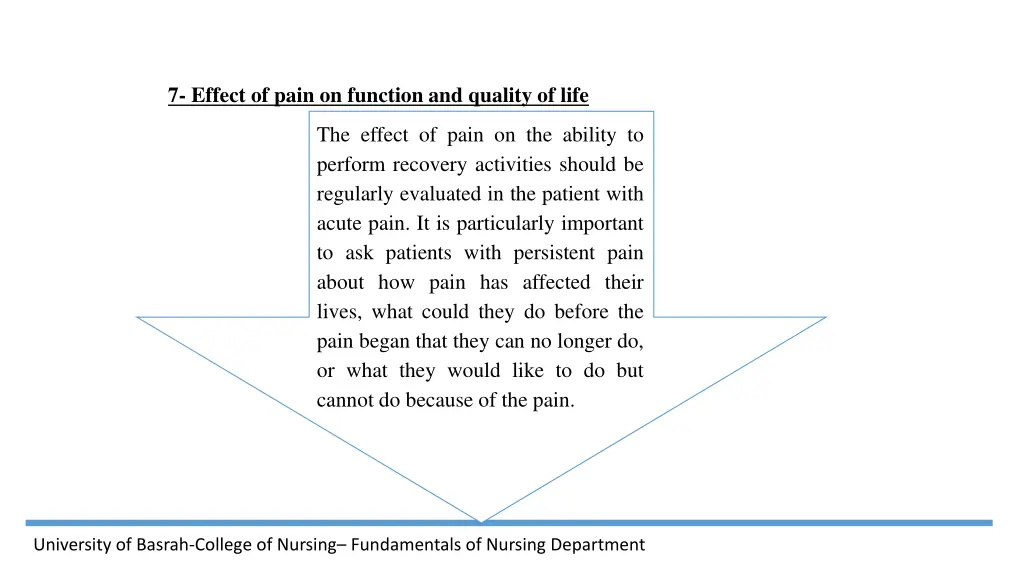 7 effect of pain on function and quality of life