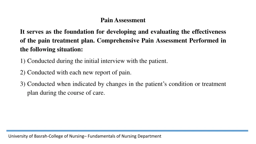 pain assessment
