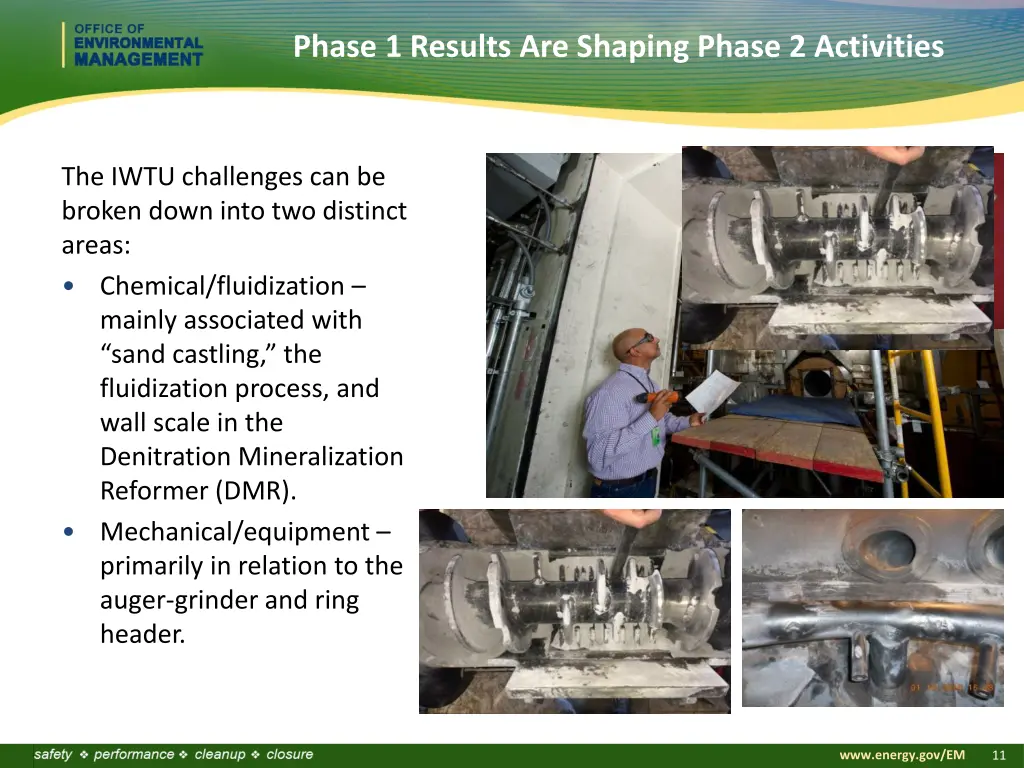 phase 1 results are shaping phase 2 activities