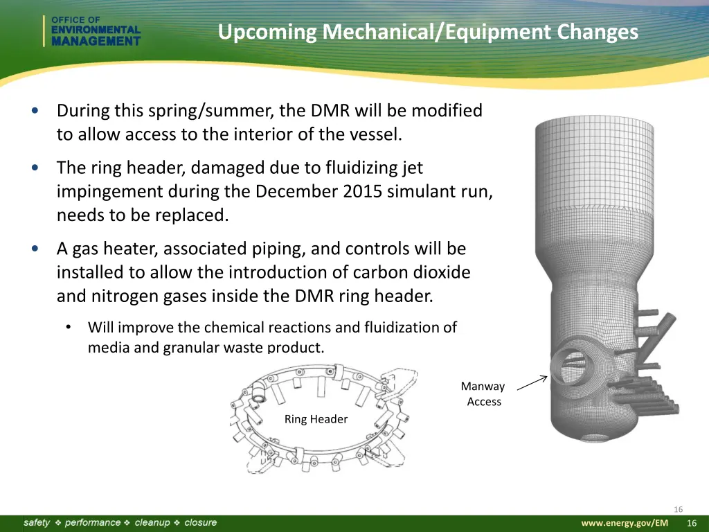 upcoming mechanical equipment changes
