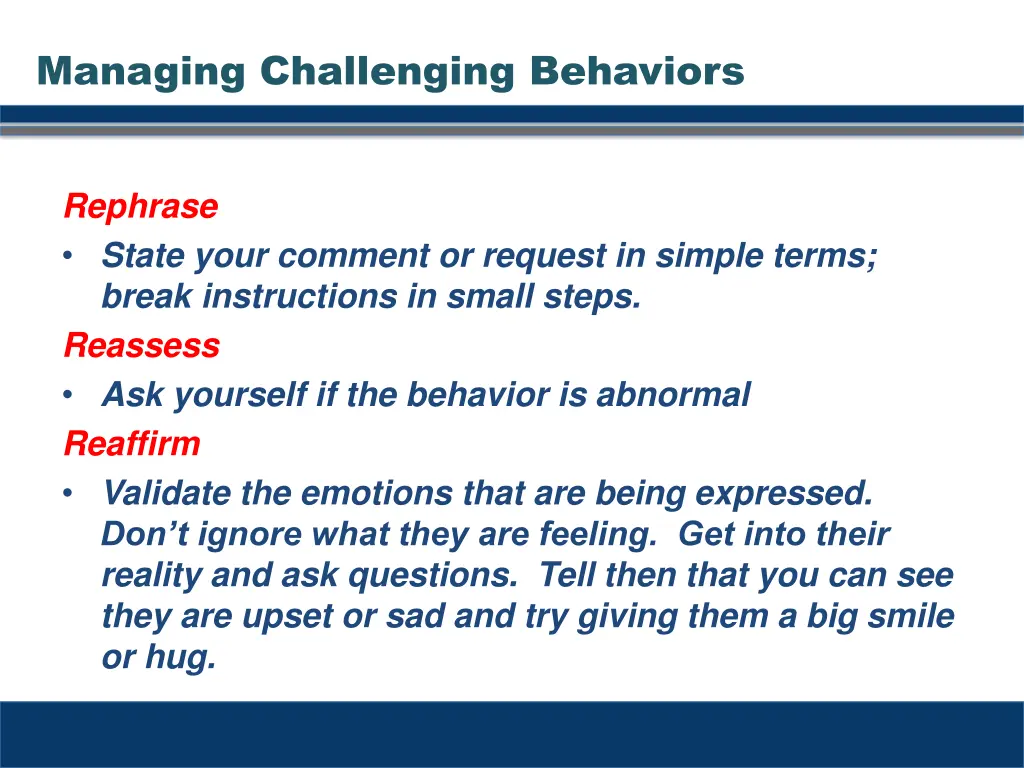 managing challenging behaviors 3