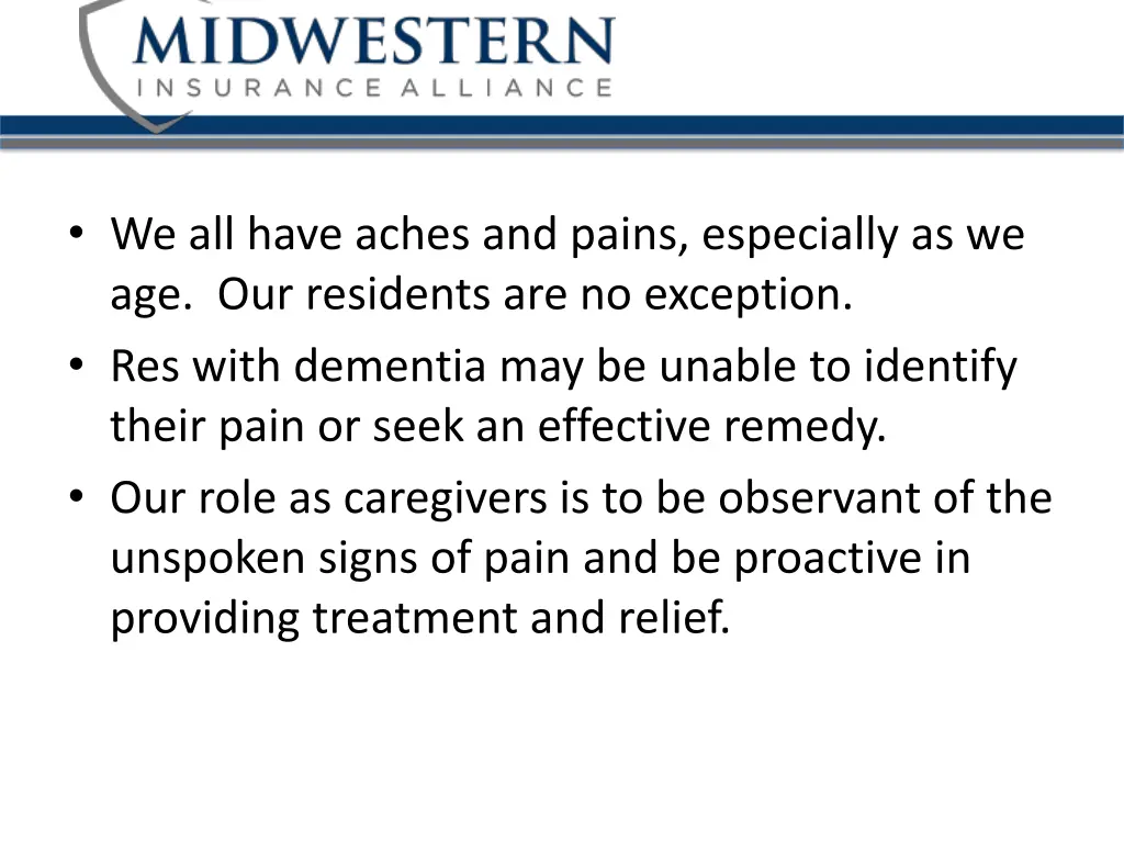 we all have aches and pains especially