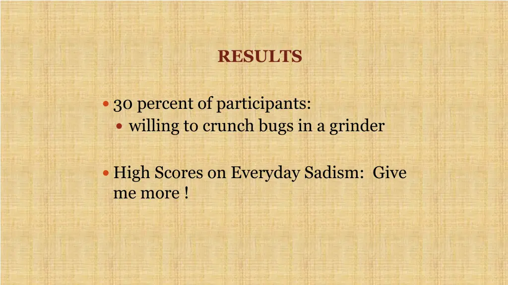 results