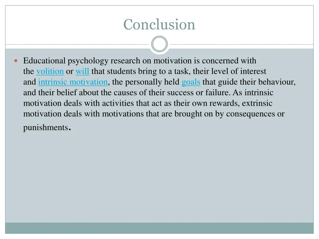 conclusion