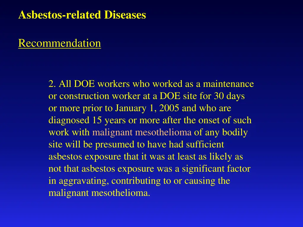 asbestos related diseases 1