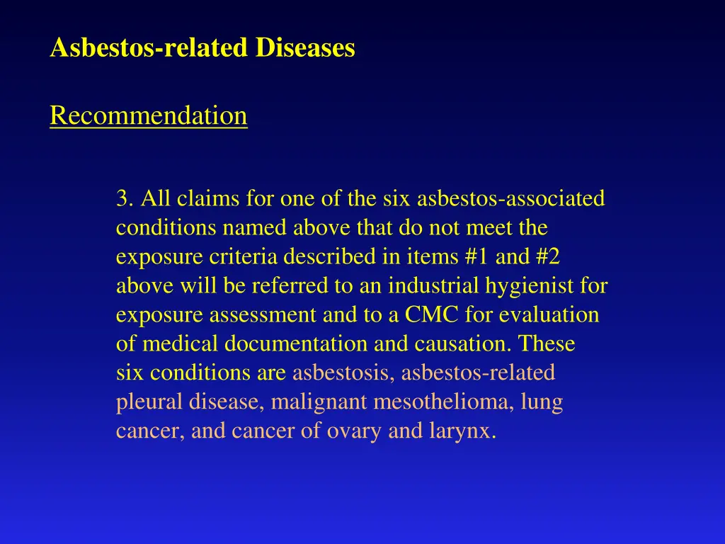 asbestos related diseases 2
