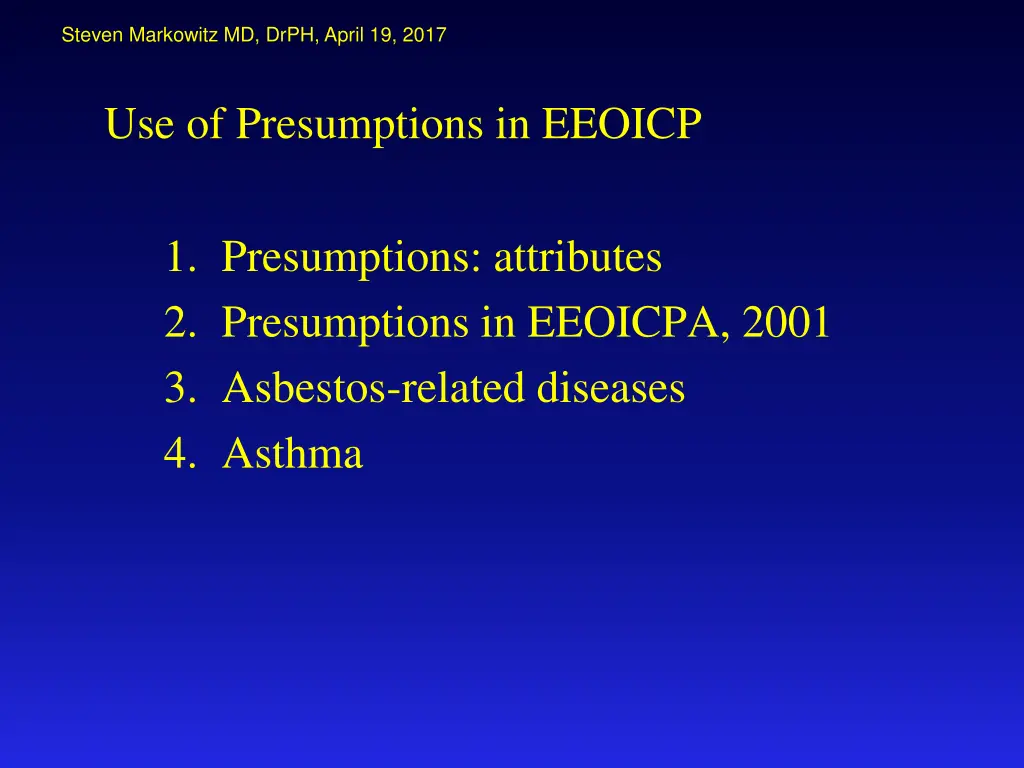 steven markowitz md drph april 19 2017
