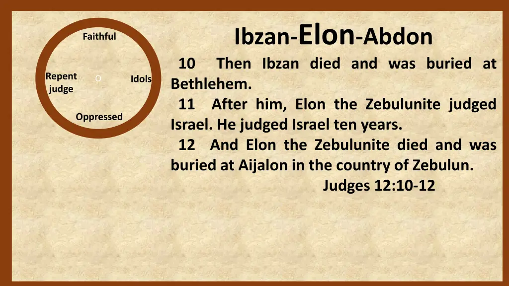ibzan elon abdon 10 then ibzan died