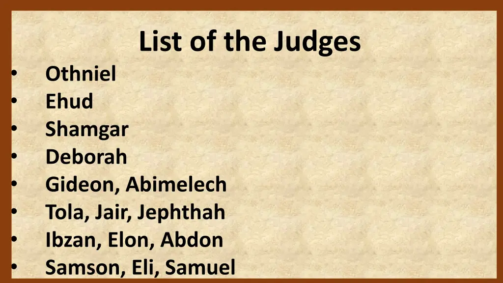 list of the judges