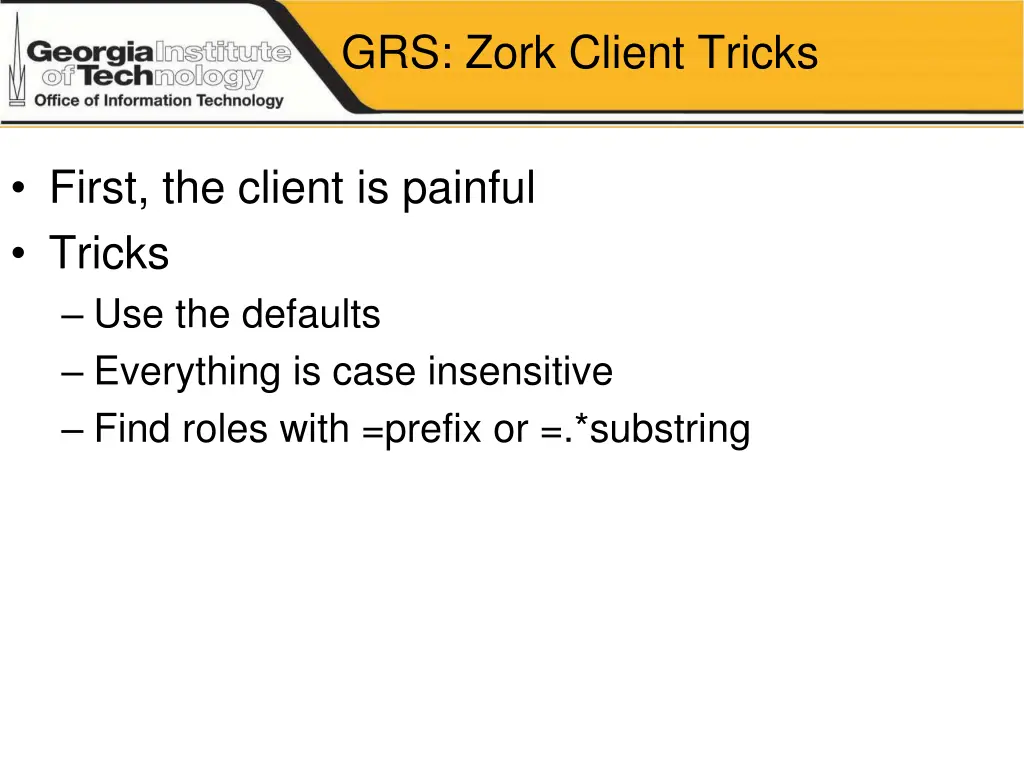 grs zork client tricks