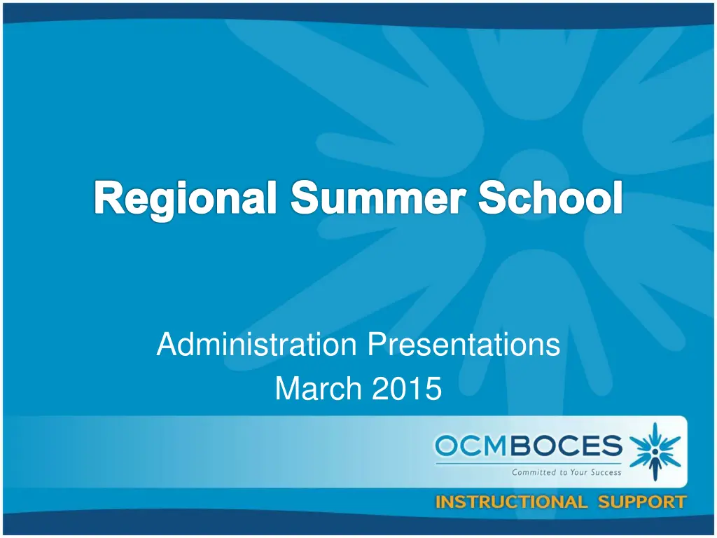 regional summer school
