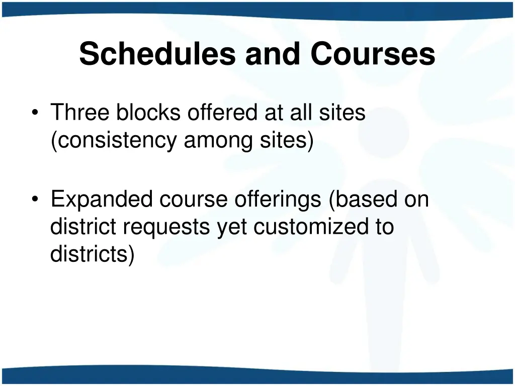 schedules and courses