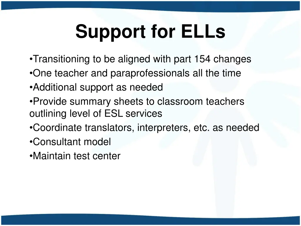 support for ells
